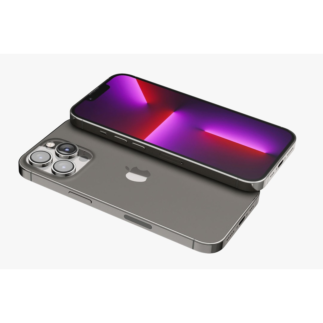 Apple iPhone 13 3D Model – Realistic Game-Ready Asset, FBX, OBJ - View 7