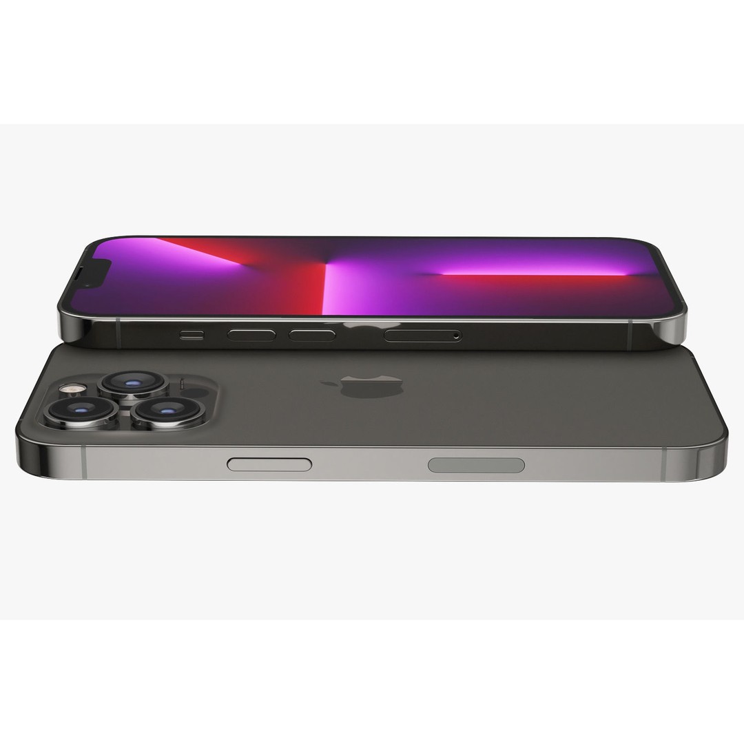 Apple iPhone 13 3D Model – Realistic Game-Ready Asset, FBX, OBJ - View 9