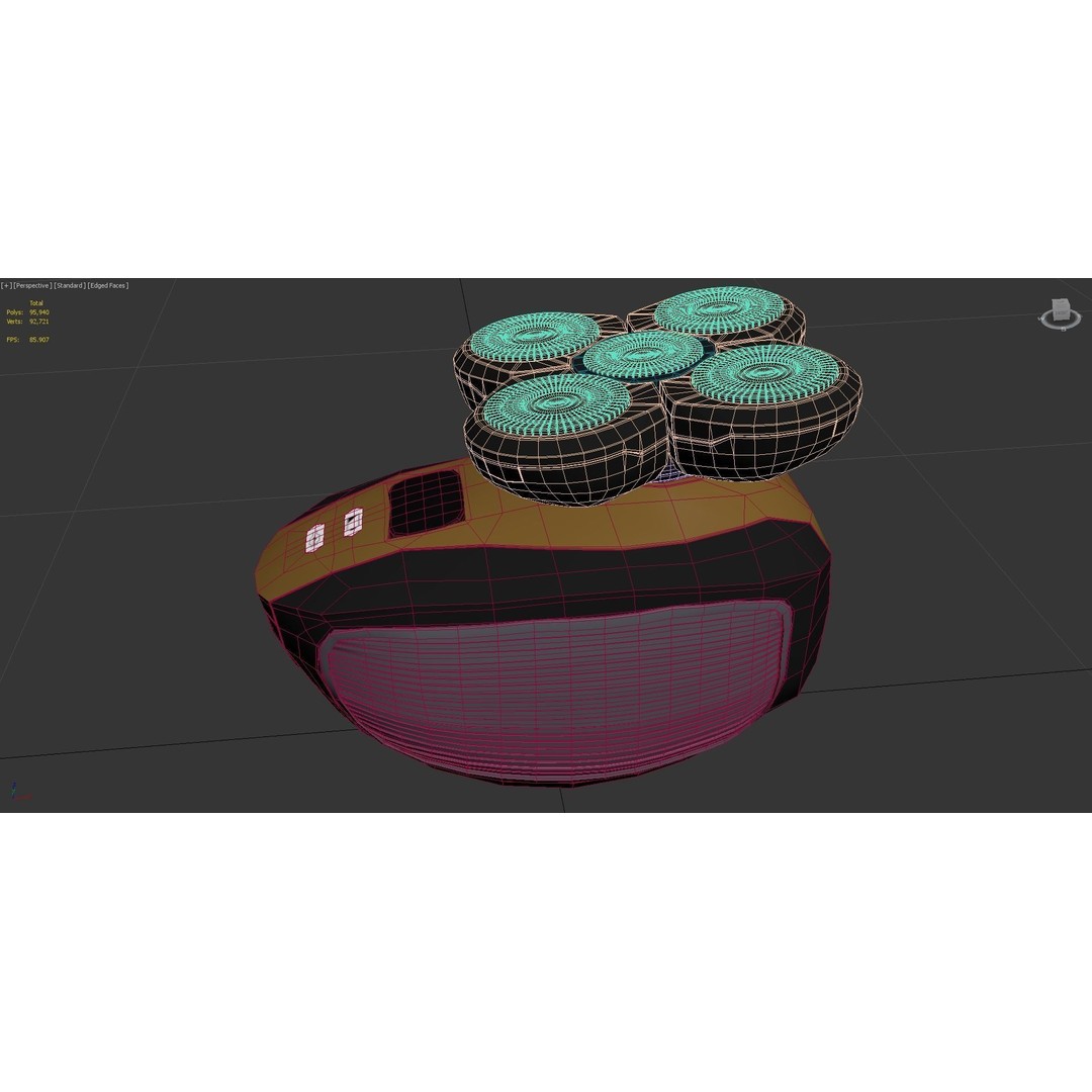 Electric Shaver 3D Model – High Poly Detailed Asset, FBX, OBJ - View 5