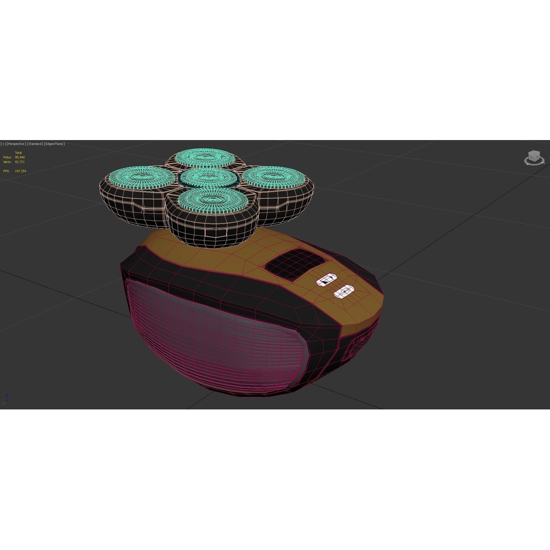 Electric Shaver 3D Model – High Poly Detailed Asset, FBX, OBJ - View 6