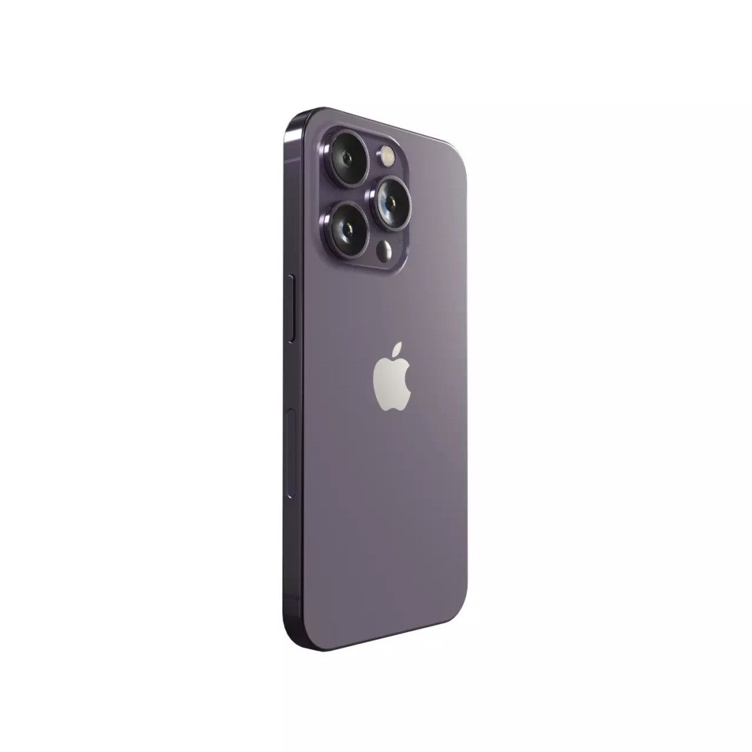 iPhone 14 Pro 3D Model – Low Poly PBR Game Asset, FBX - View 2