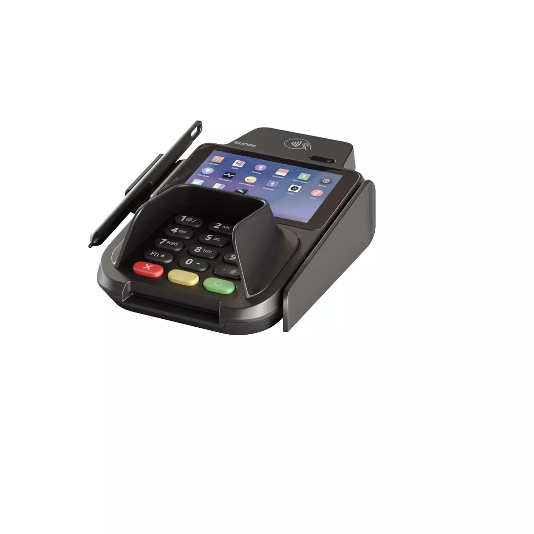 SUNMI Cash Register Equipment 3D Model – PBR Textured, FBX & OBJ - View 23