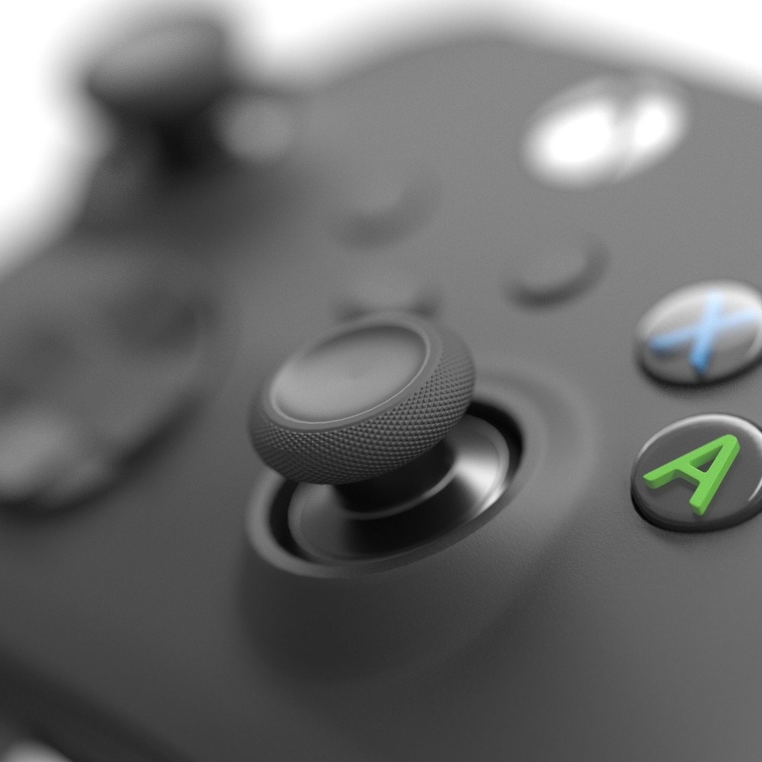 Xbox Series X Console 3D Model – Carbon Black Game Asset, FBX & OBJ - View 13