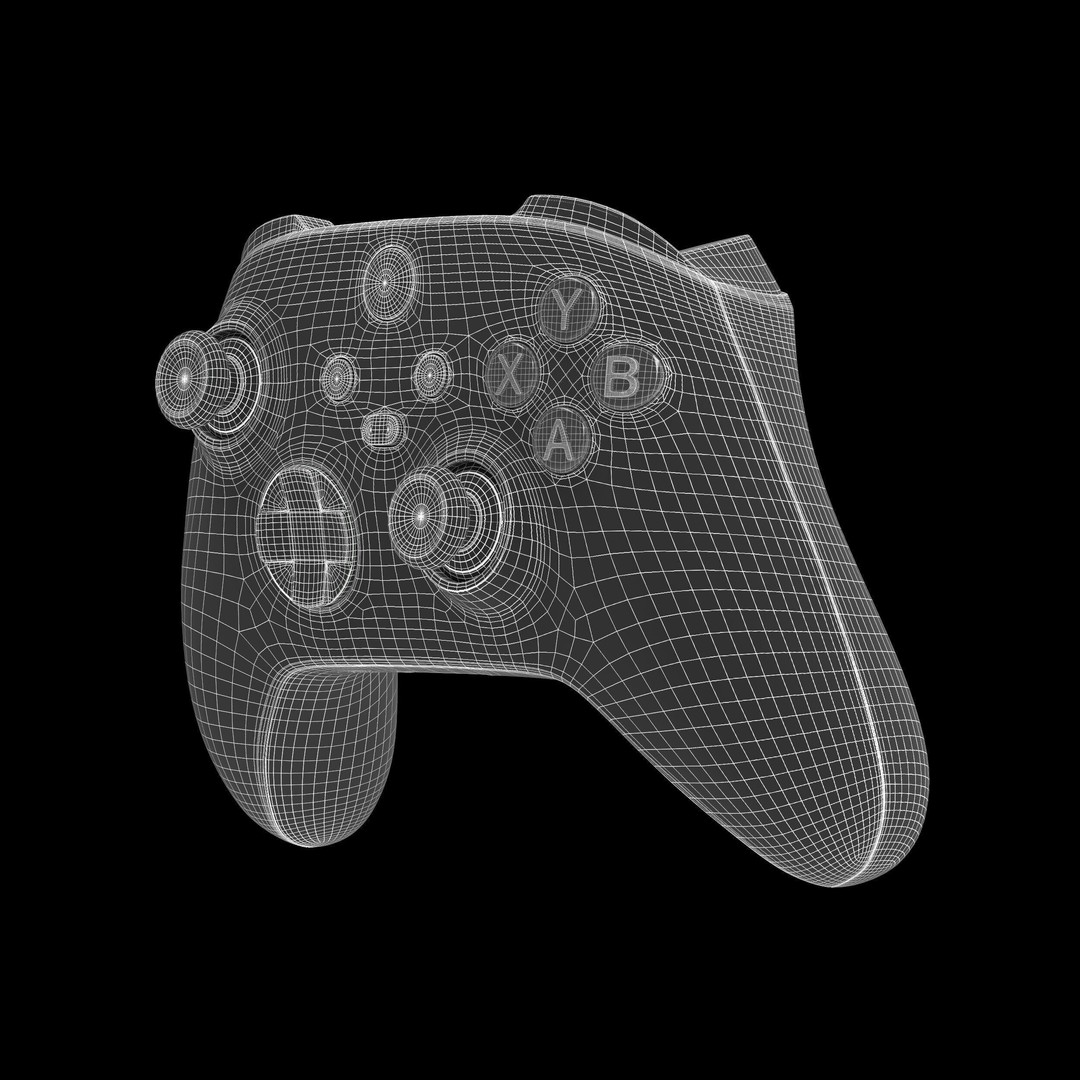 Xbox Series X Console 3D Model – Carbon Black Game Asset, FBX & OBJ - View 17