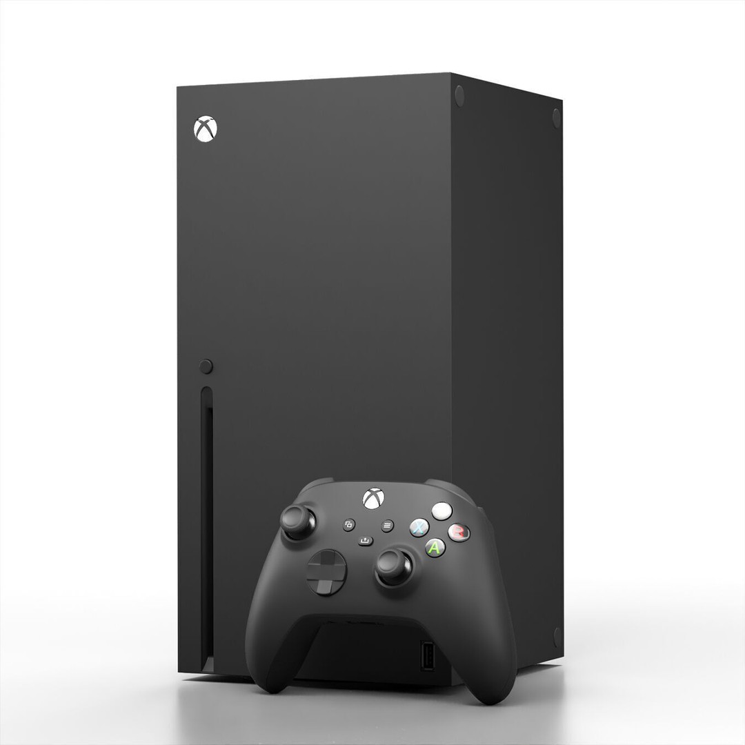 Xbox Series X Console 3D Model – Carbon Black Game Asset, FBX & OBJ - View 3