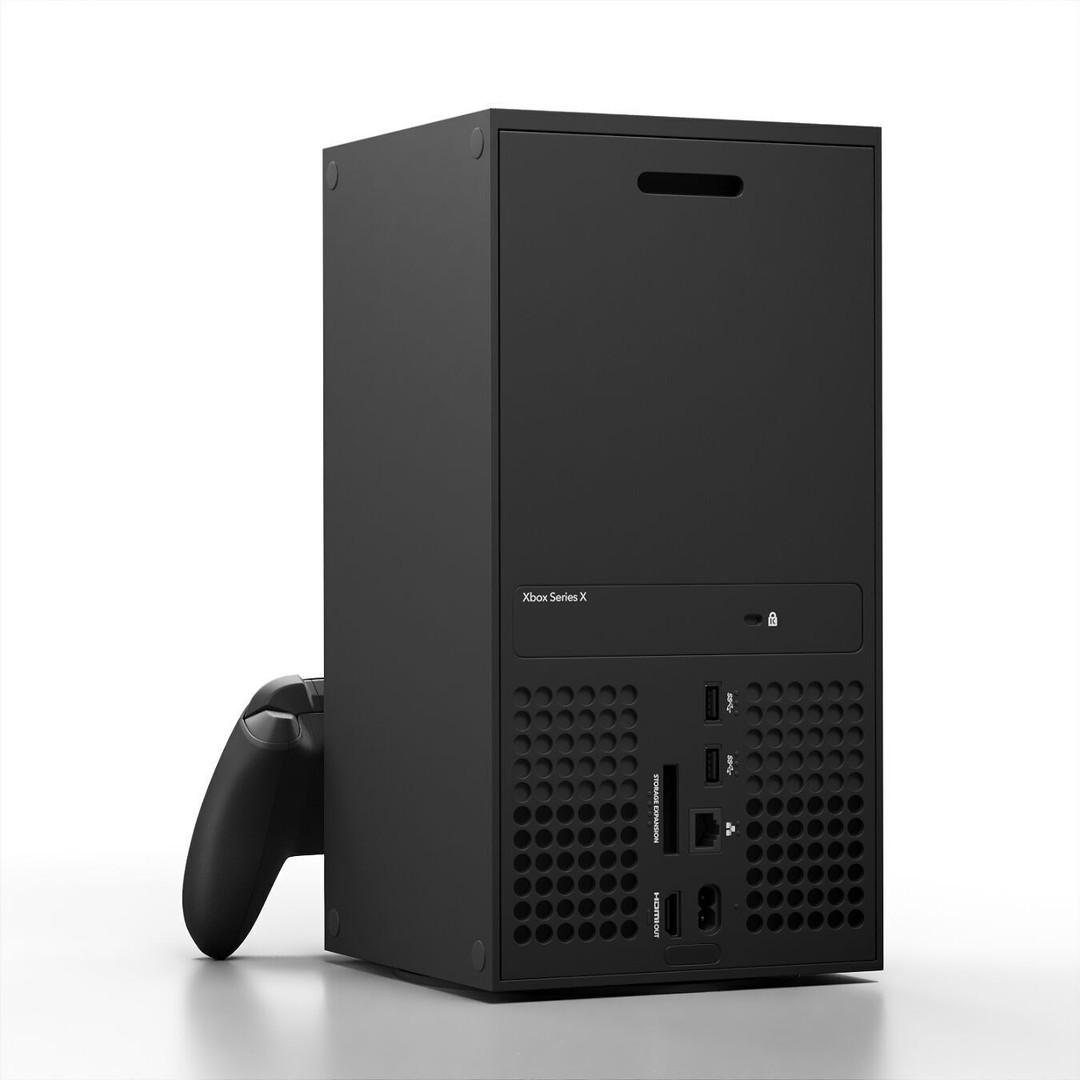 Xbox Series X Console 3D Model – Carbon Black Game Asset, FBX & OBJ - View 4
