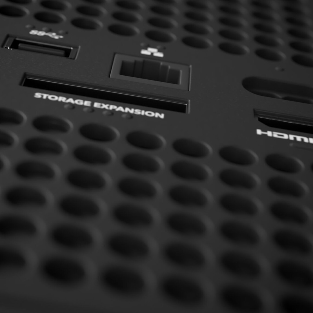 Xbox Series X Console 3D Model – Carbon Black Game Asset, FBX & OBJ - View 6