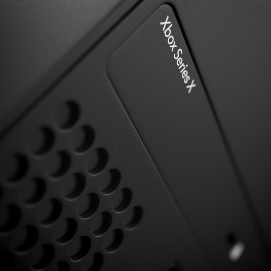 Xbox Series X Console 3D Model – Carbon Black Game Asset, FBX & OBJ - View 7