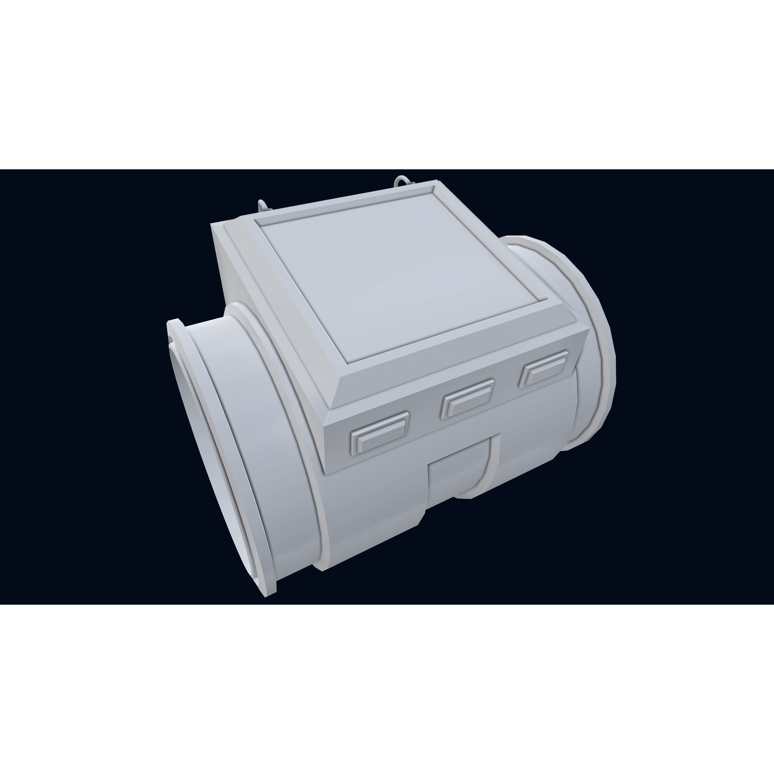 Sci-Fi Wristband Base Mesh - Game-Ready 3D Model - View 10