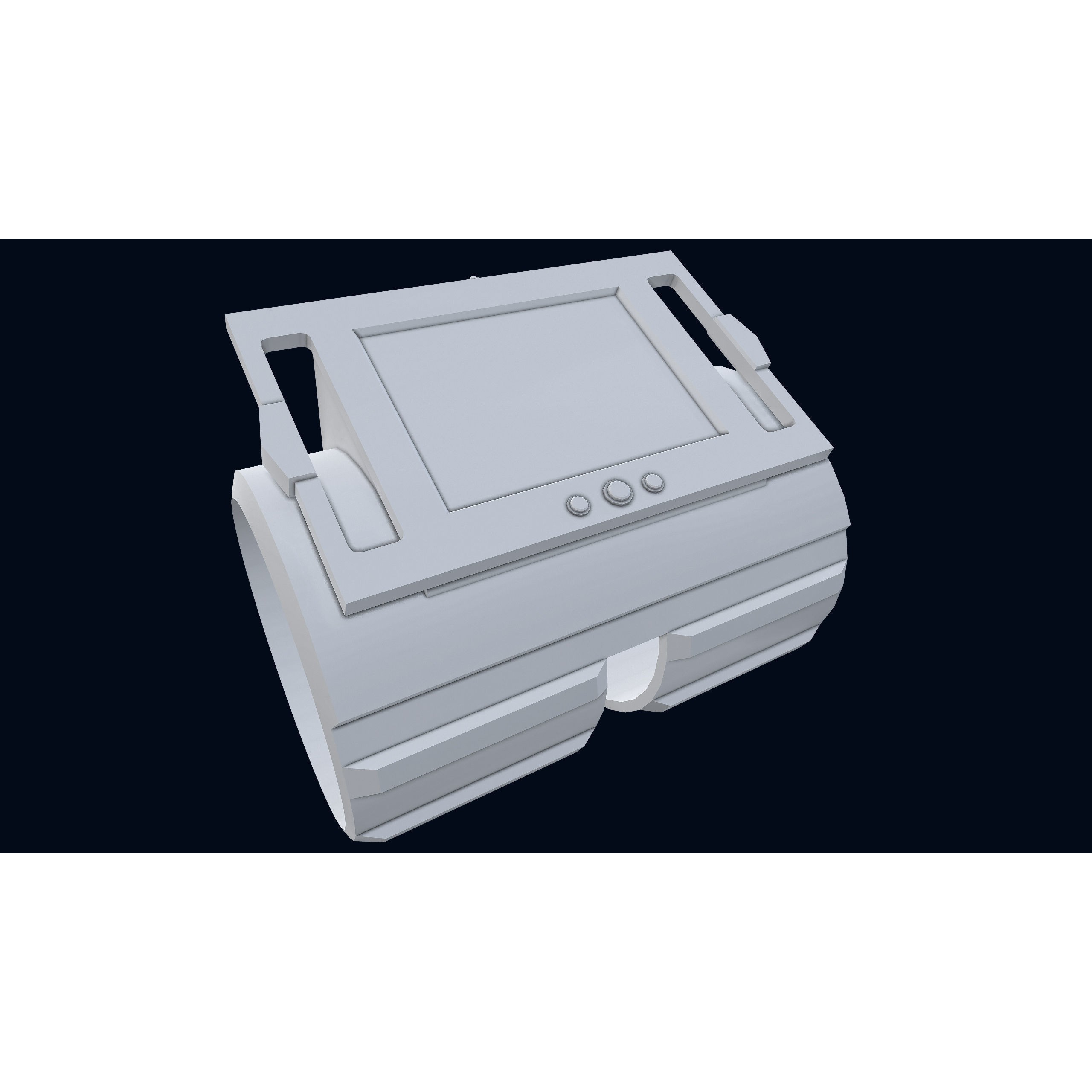 Sci-Fi Wristband Base Mesh - Game-Ready 3D Model - View 11