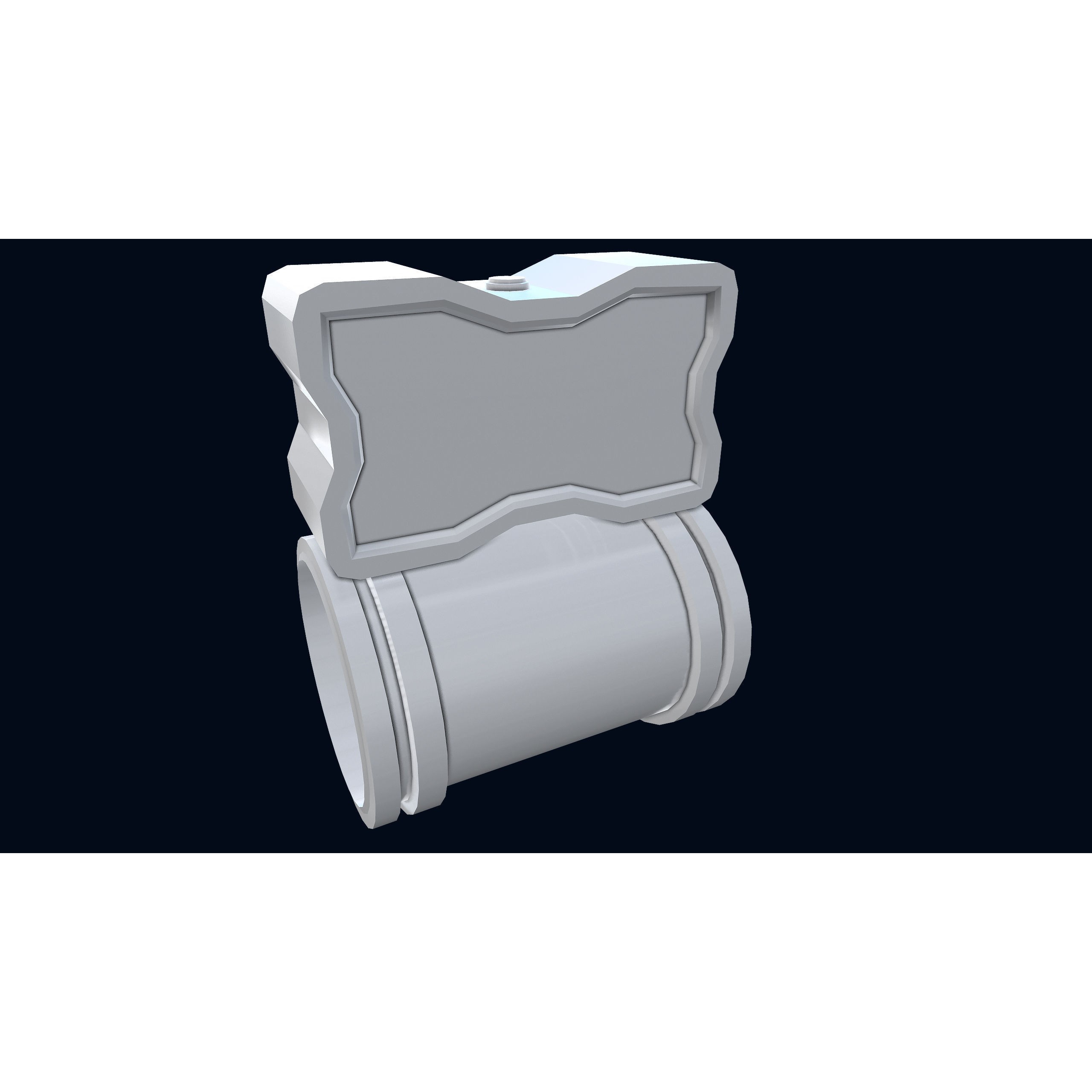 Sci-Fi Wristband Base Mesh - Game-Ready 3D Model - View 12