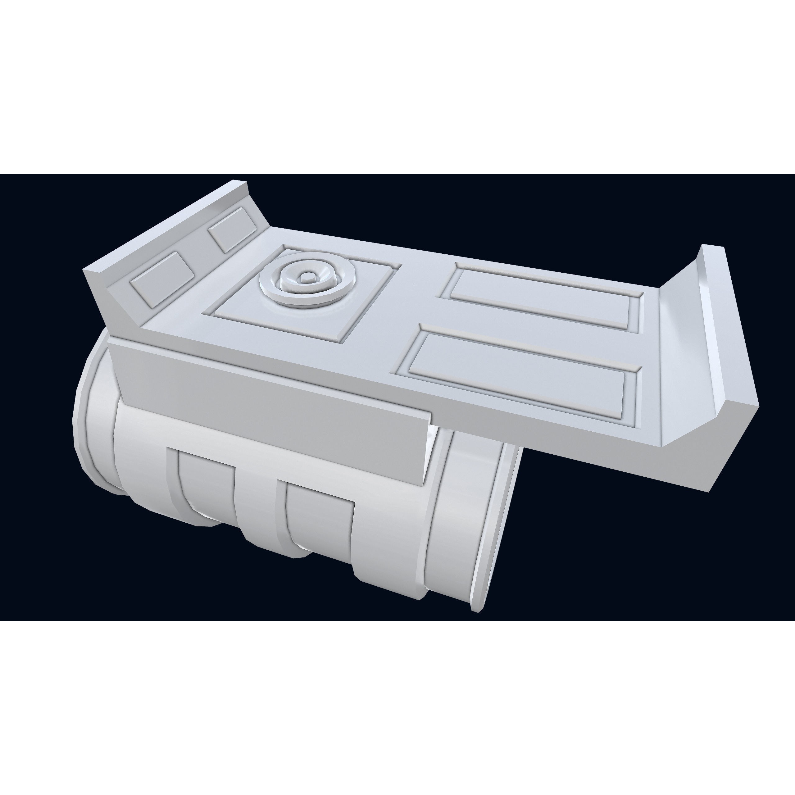 Sci-Fi Wristband Base Mesh - Game-Ready 3D Model - View 14