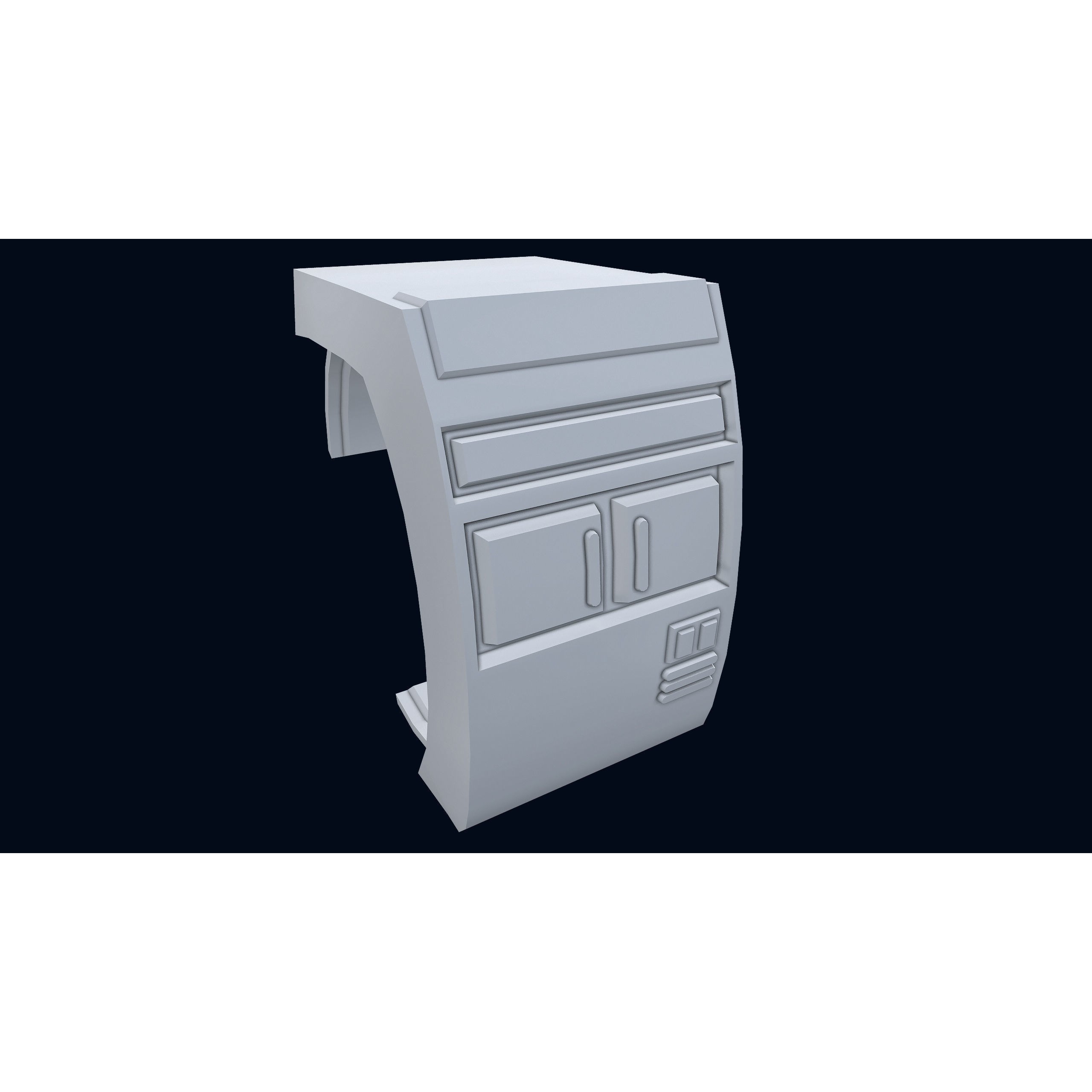 Sci-Fi Wristband Base Mesh - Game-Ready 3D Model - View 16