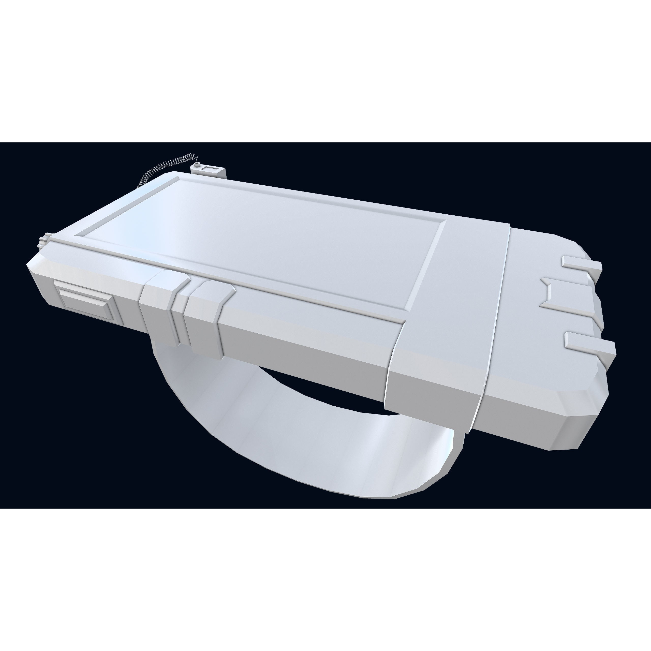 Sci-Fi Wristband Base Mesh - Game-Ready 3D Model - View 17