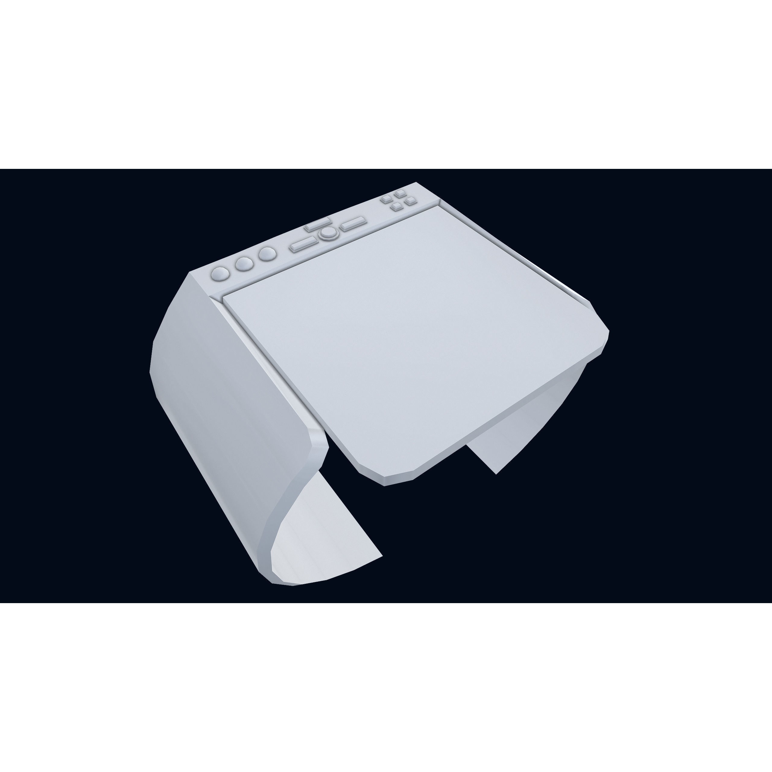 Sci-Fi Wristband Base Mesh - Game-Ready 3D Model - View 6