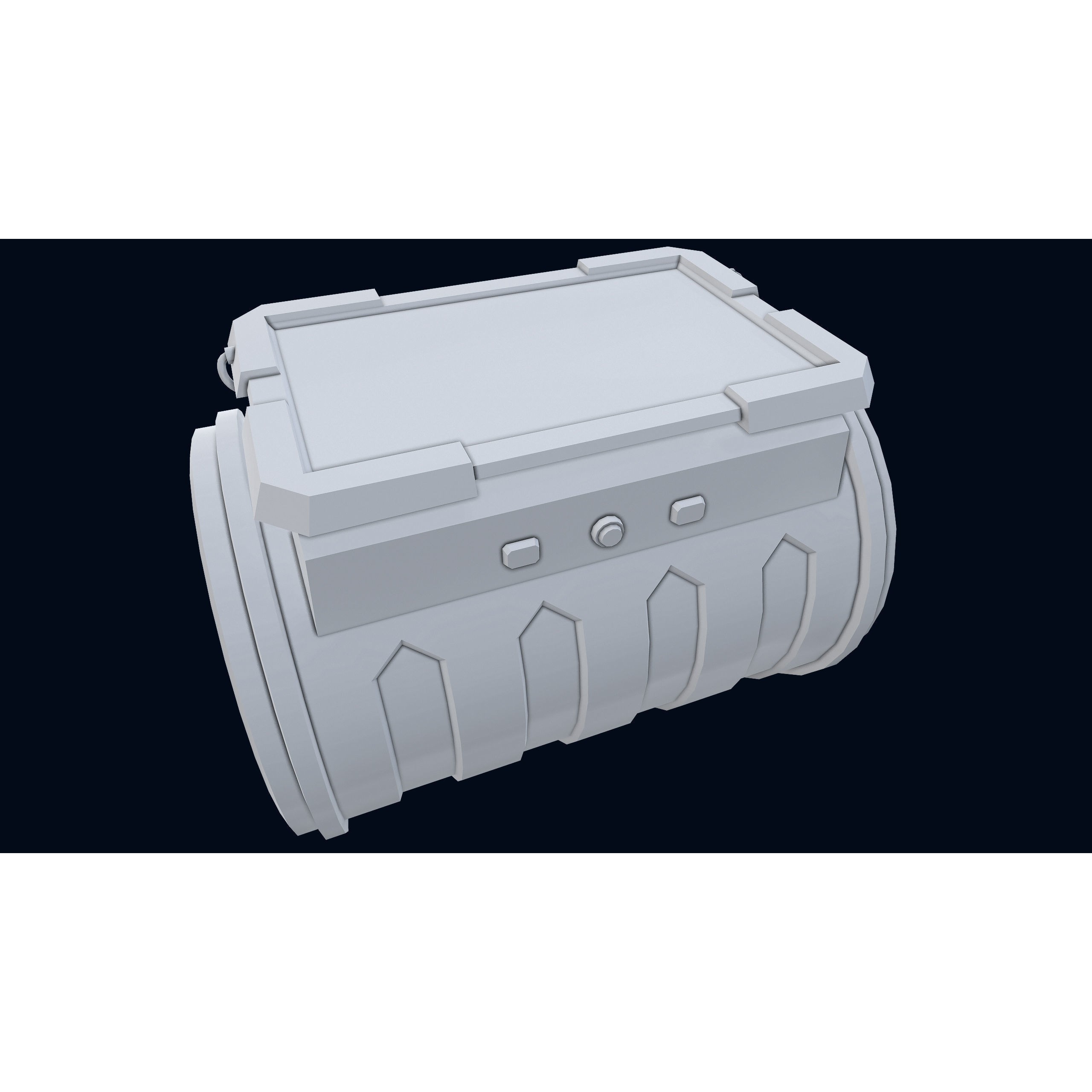 Sci-Fi Wristband Base Mesh - Game-Ready 3D Model - View 8