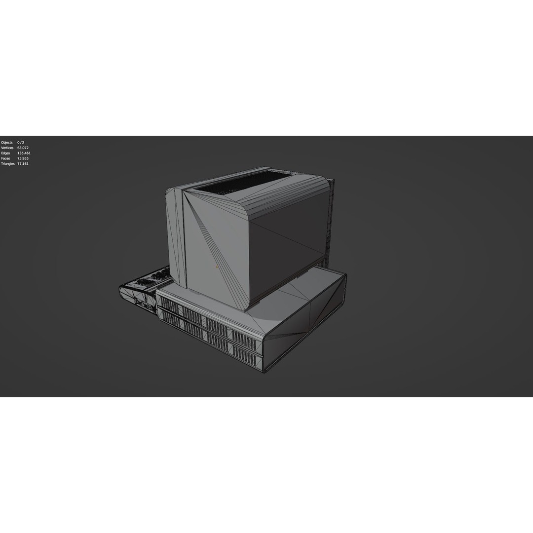 Vintage Retro Computer 3D Model – PBR Textures, FBX, OBJ - View 21