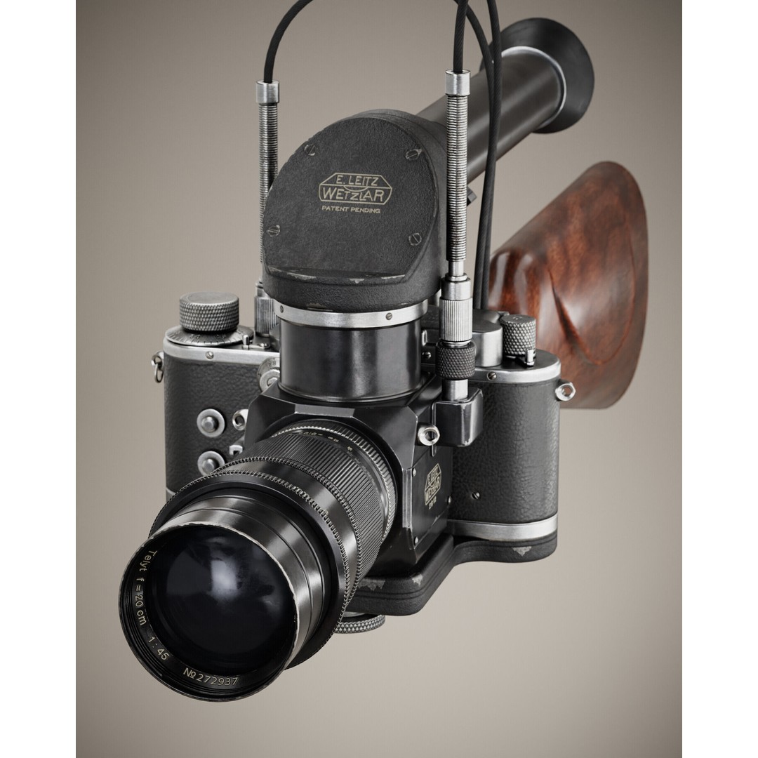PhotoGun Camera 3D Model – Low Poly Game-Ready Asset, FBX, OBJ - View 5