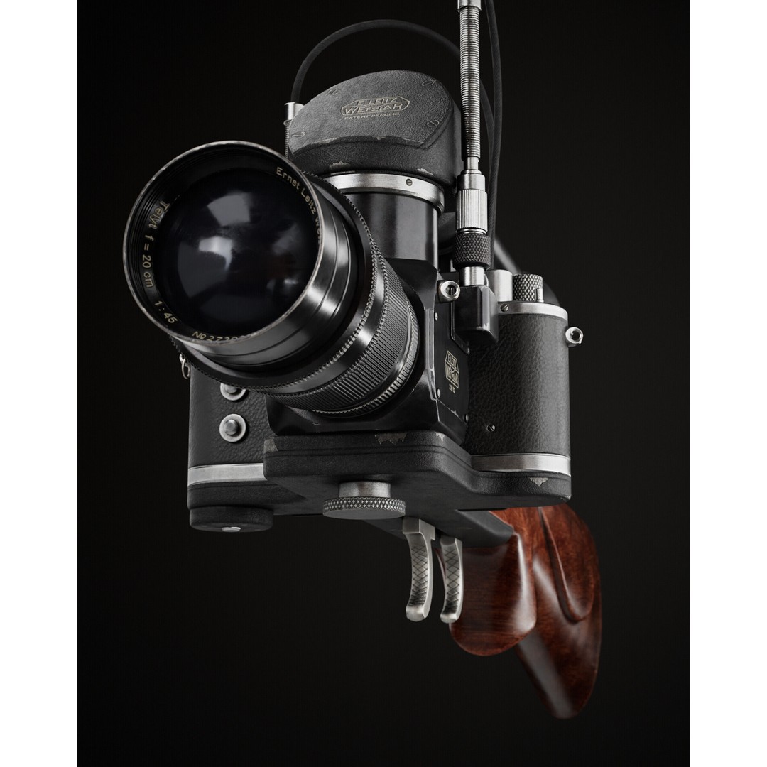 PhotoGun Camera 3D Model – Low Poly Game-Ready Asset, FBX, OBJ - View 9