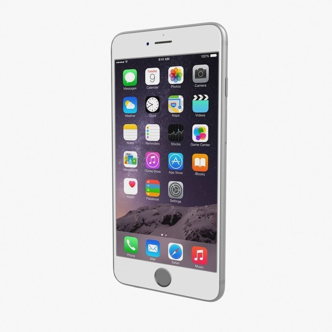 Apple iPhone 6 Plus 3D Model – Low Poly Game-Ready Asset, FBX, OBJ - View 10