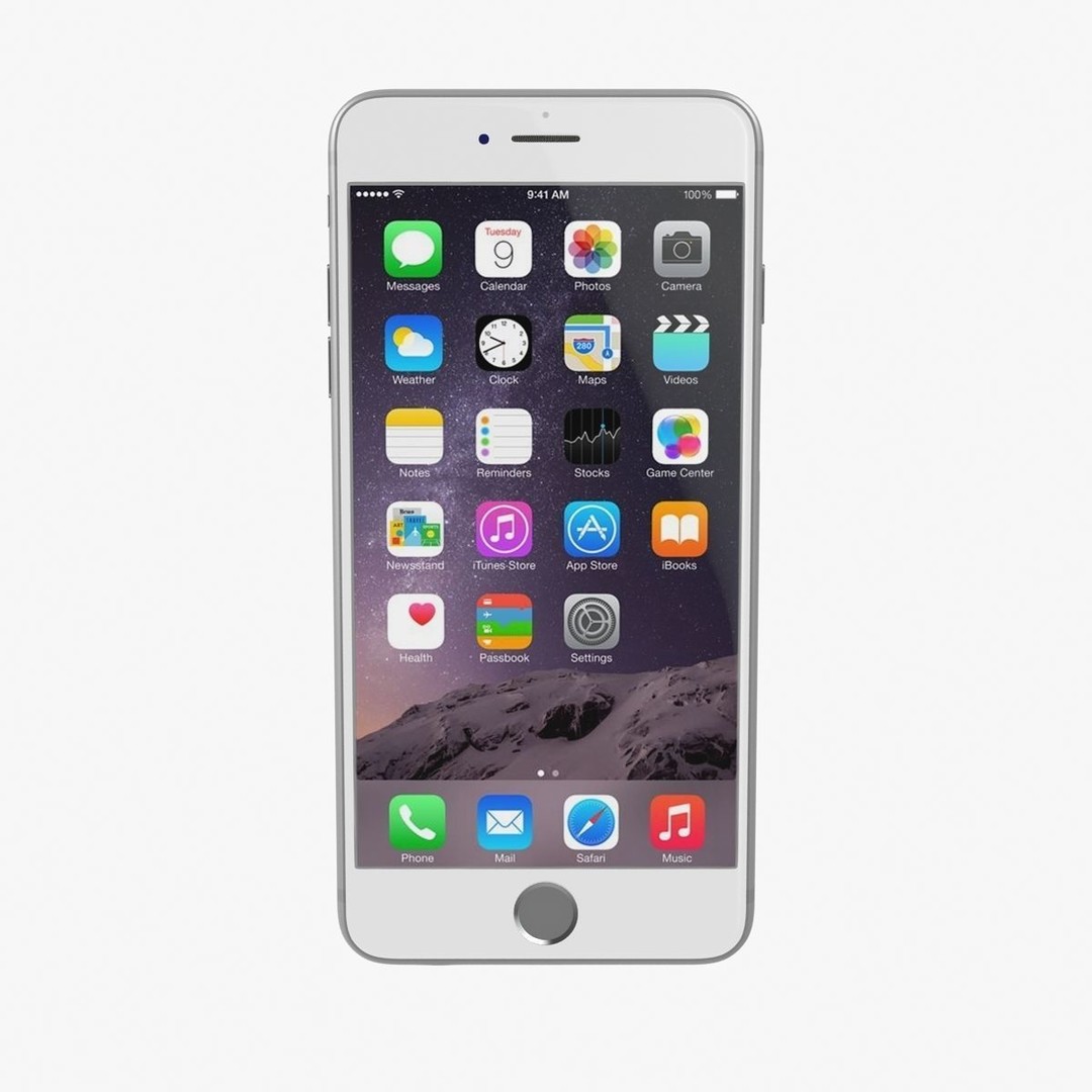 Apple iPhone 6 Plus 3D Model – Low Poly Game-Ready Asset, FBX, OBJ - View 11