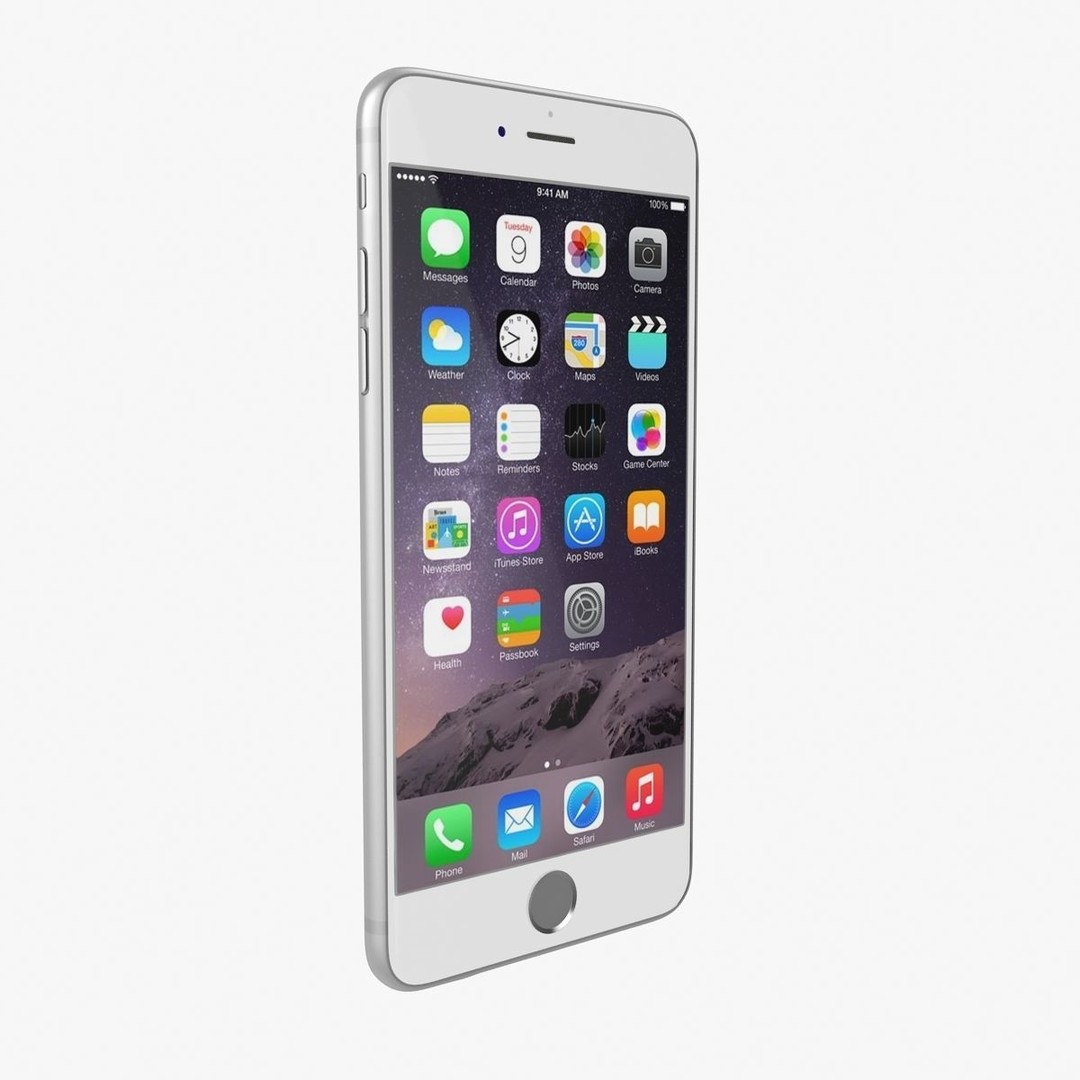 Apple iPhone 6 Plus 3D Model – Low Poly Game-Ready Asset, FBX, OBJ - View 12