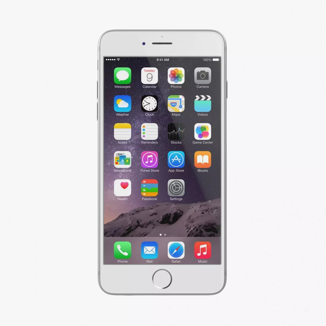 Apple iPhone 6 Plus 3D Model – Low Poly Game-Ready Asset, FBX, OBJ - View 2