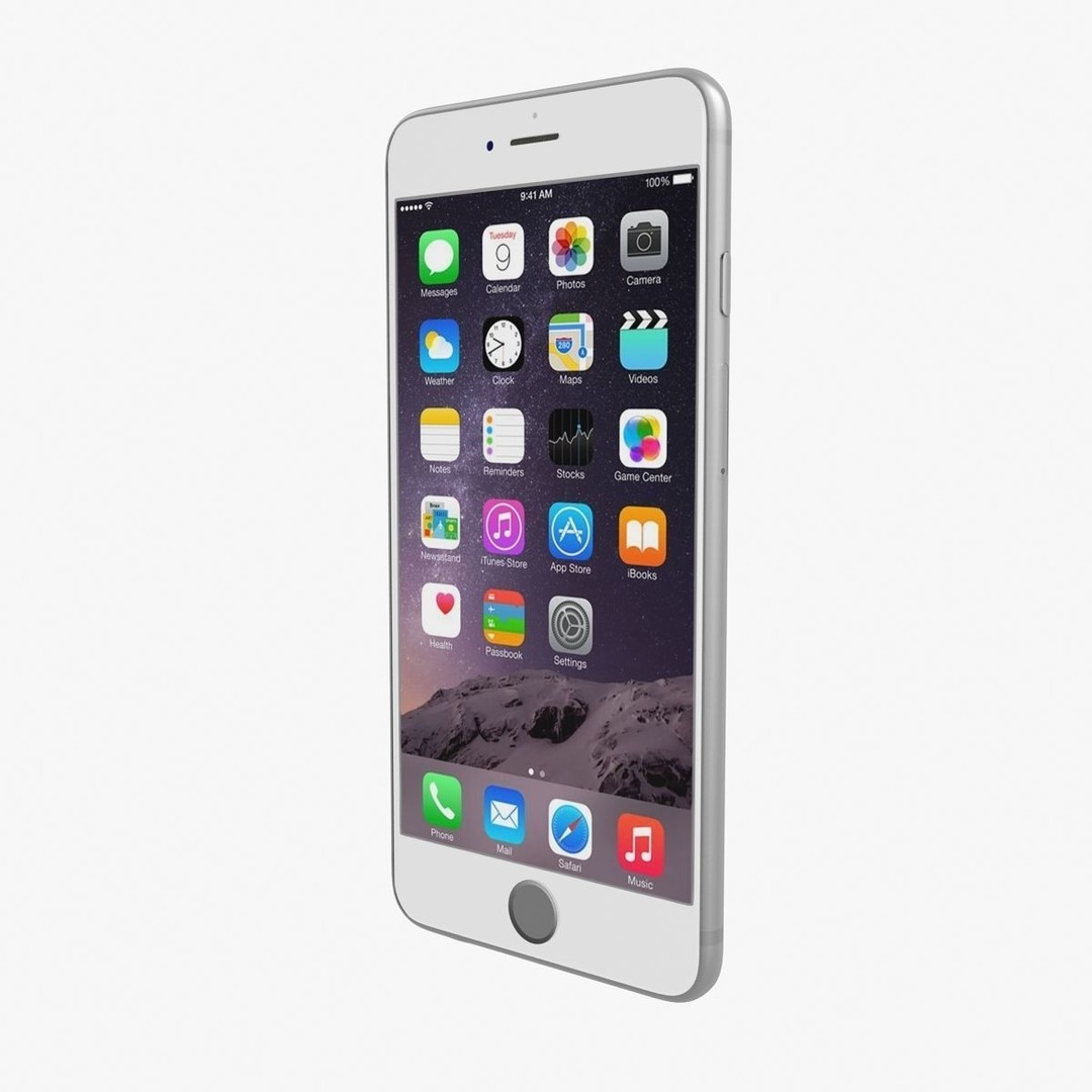 Apple iPhone 6 Plus 3D Model – Low Poly Game-Ready Asset, FBX, OBJ - View 20