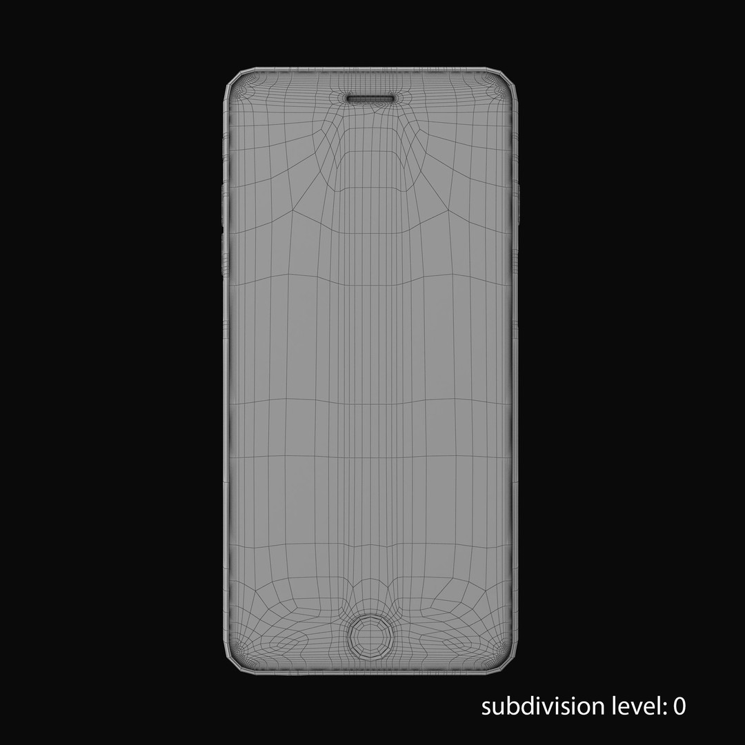 Apple iPhone 6 Plus 3D Model – Low Poly Game-Ready Asset, FBX, OBJ - View 29