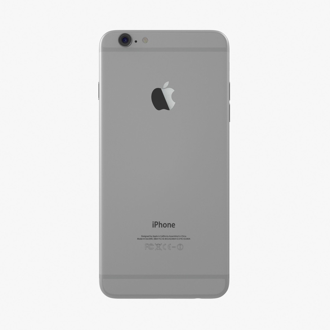 Apple iPhone 6 Plus 3D Model – Low Poly Game-Ready Asset, FBX, OBJ - View 3