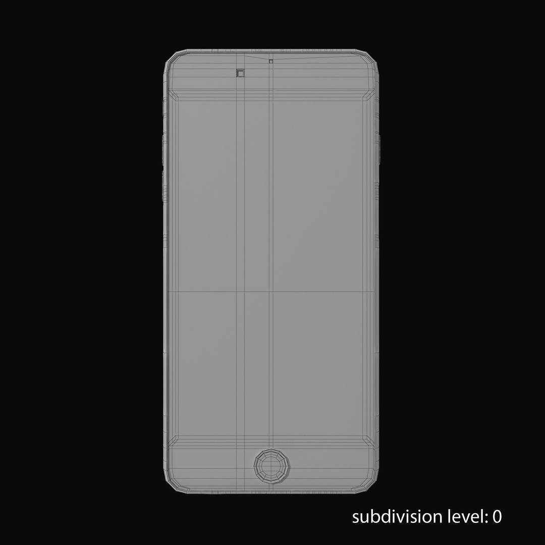 Apple iPhone 6 Plus 3D Model – Low Poly Game-Ready Asset, FBX, OBJ - View 31