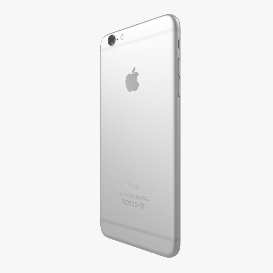 Apple iPhone 6 Plus 3D Model – Low Poly Game-Ready Asset, FBX, OBJ - View 6