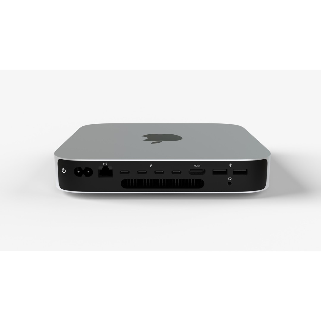Apple Mac Mini M2 Pro 3D Model – High Poly PBR Asset, FBX, OBJ, Blender - View 5