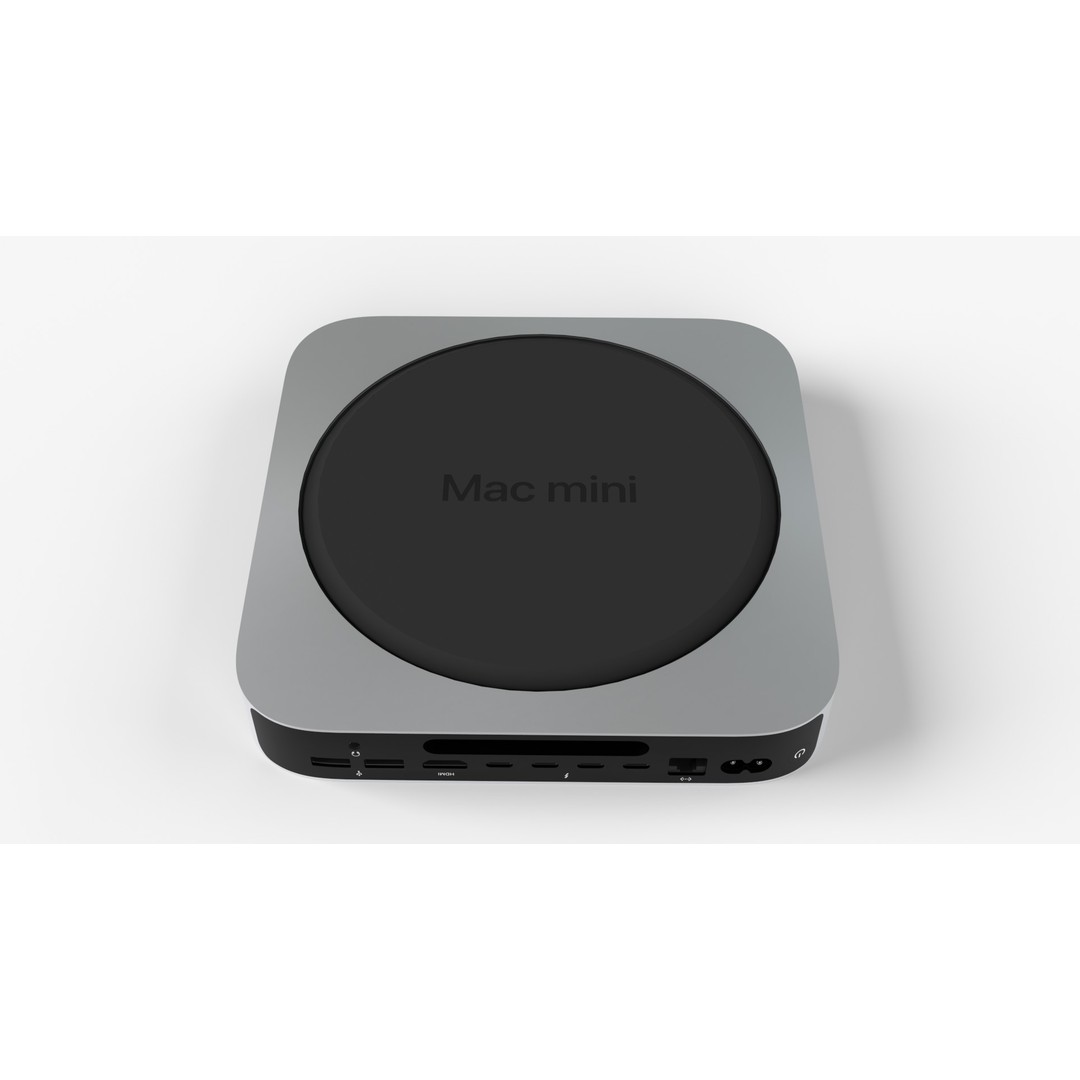 Apple Mac Mini M2 Pro 3D Model – High Poly PBR Asset, FBX, OBJ, Blender - View 6