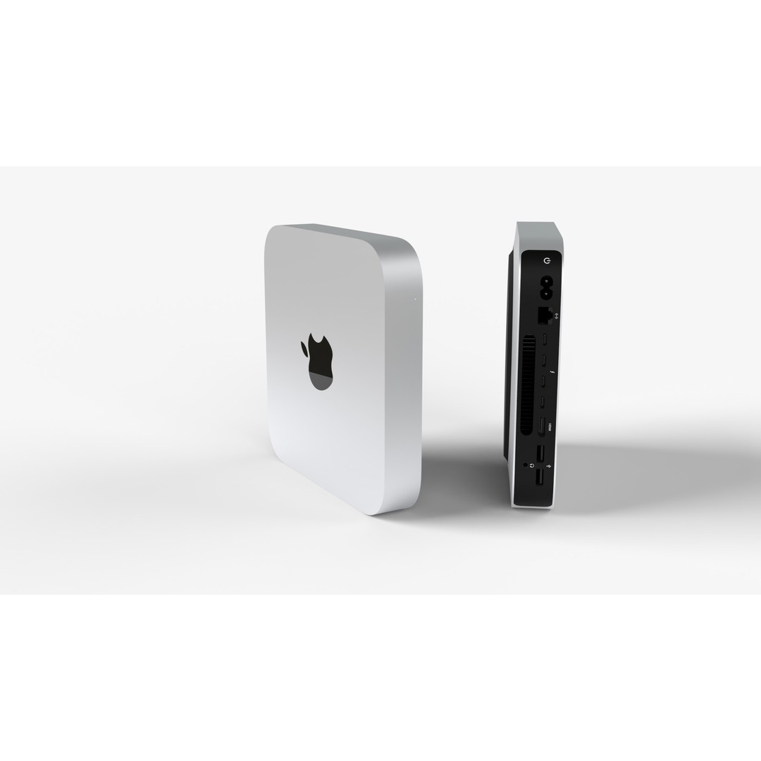 Apple Mac Mini M2 Pro 3D Model – High Poly PBR Asset, FBX, OBJ, Blender - View 7