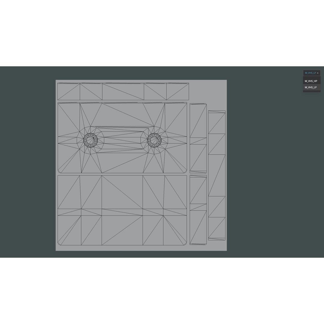VHS 3D Model – Low Poly Game Asset, FBX, PBR Textures - View 11