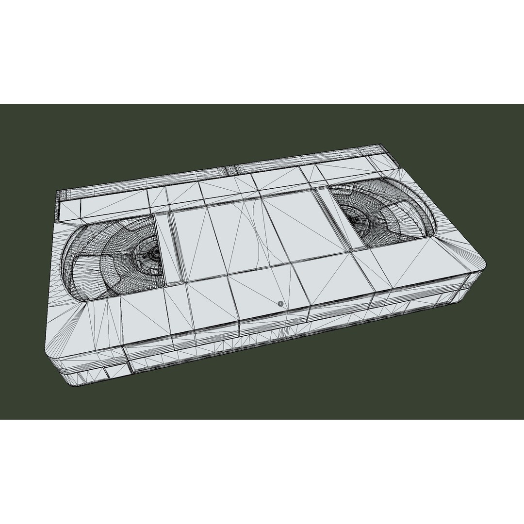 VHS 3D Model – Low Poly Game Asset, FBX, PBR Textures - View 12