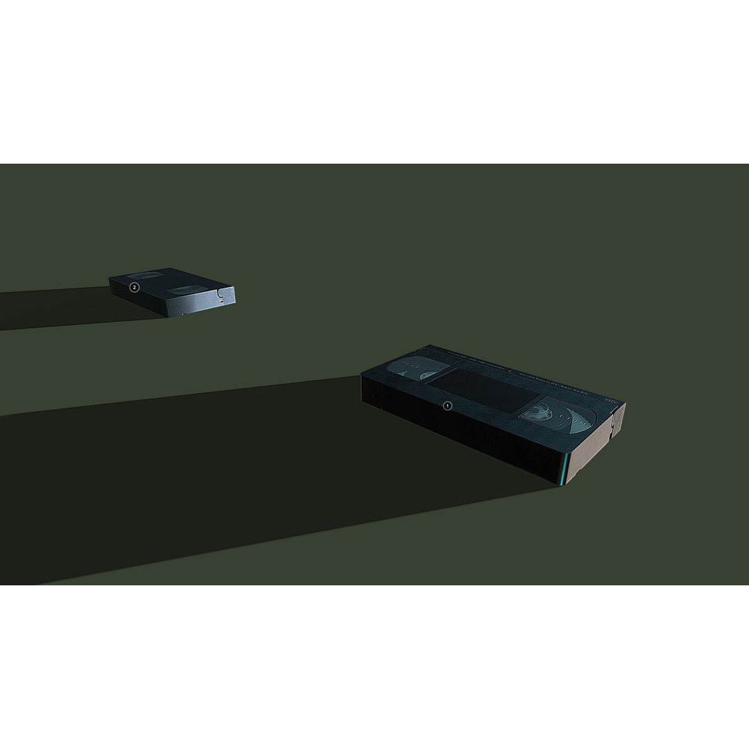 VHS 3D Model – Low Poly Game Asset, FBX, PBR Textures - View 9