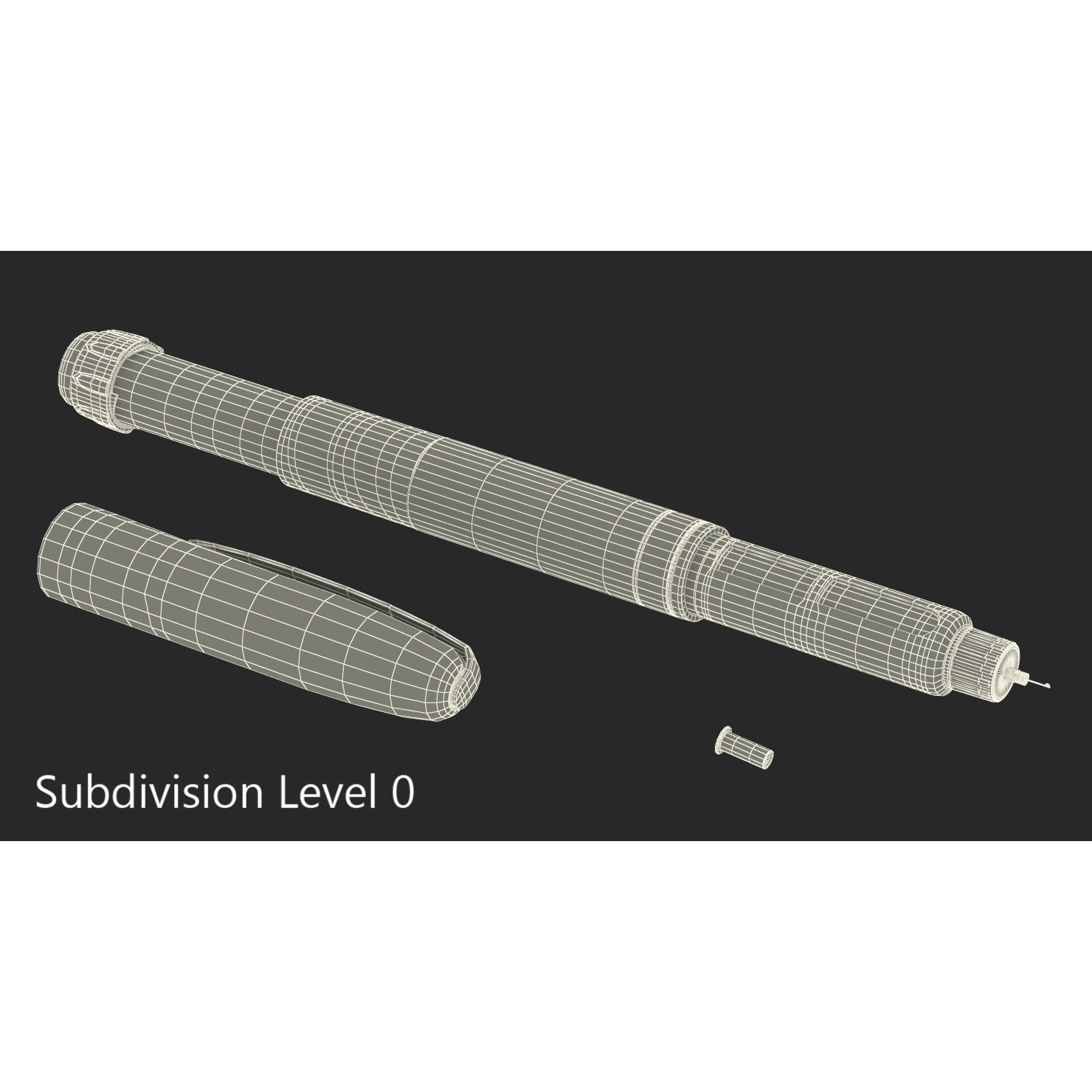 Insulin Pen - Game-Ready 3D Model - View 10