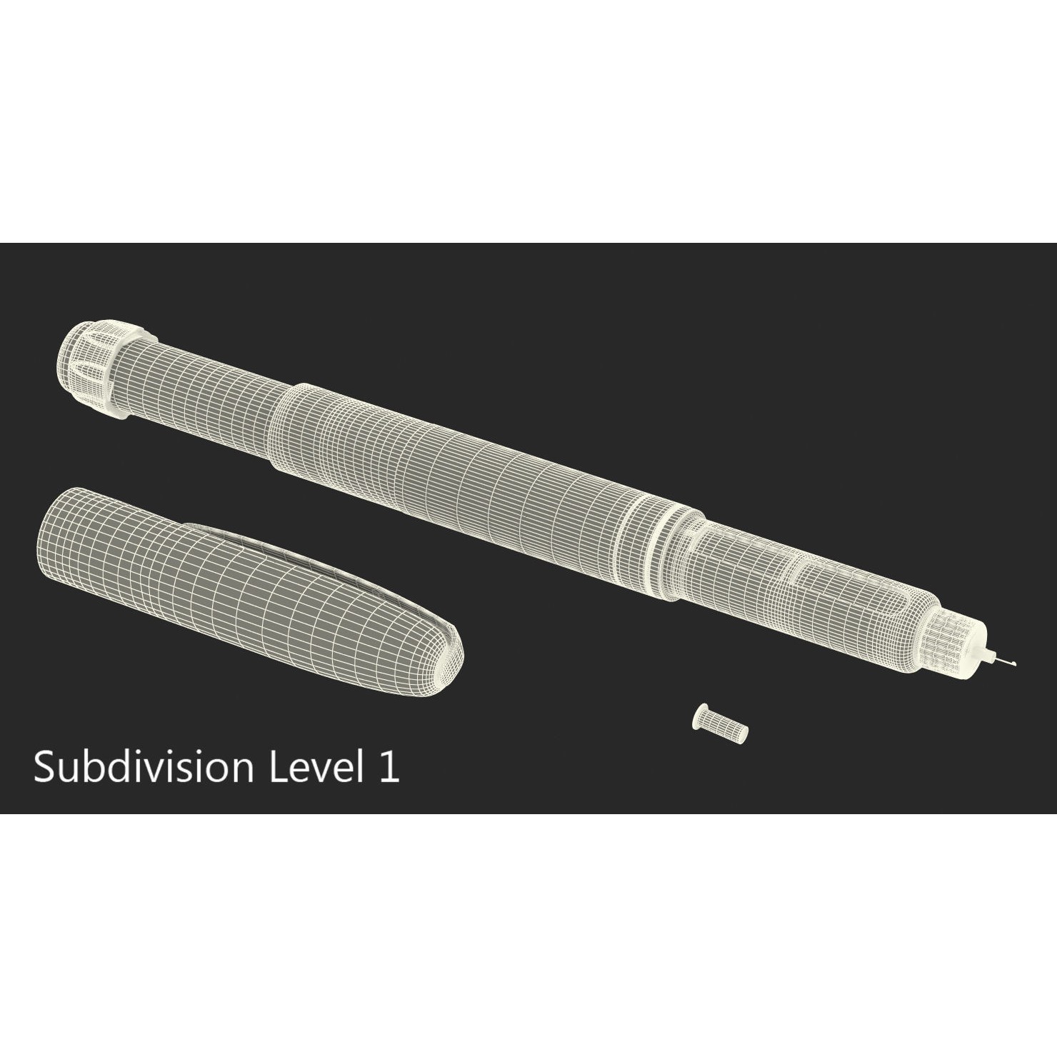 Insulin Pen - Game-Ready 3D Model - View 11