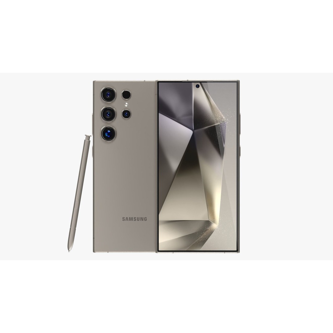 Samsung Galaxy S24 Ultra 3D Model – Low Poly PBR Smartphone, FBX - View 3