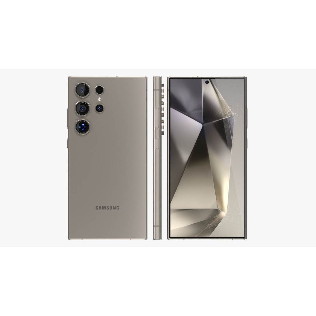 Samsung Galaxy S24 Ultra 3D Model – Low Poly PBR Smartphone, FBX - View 4