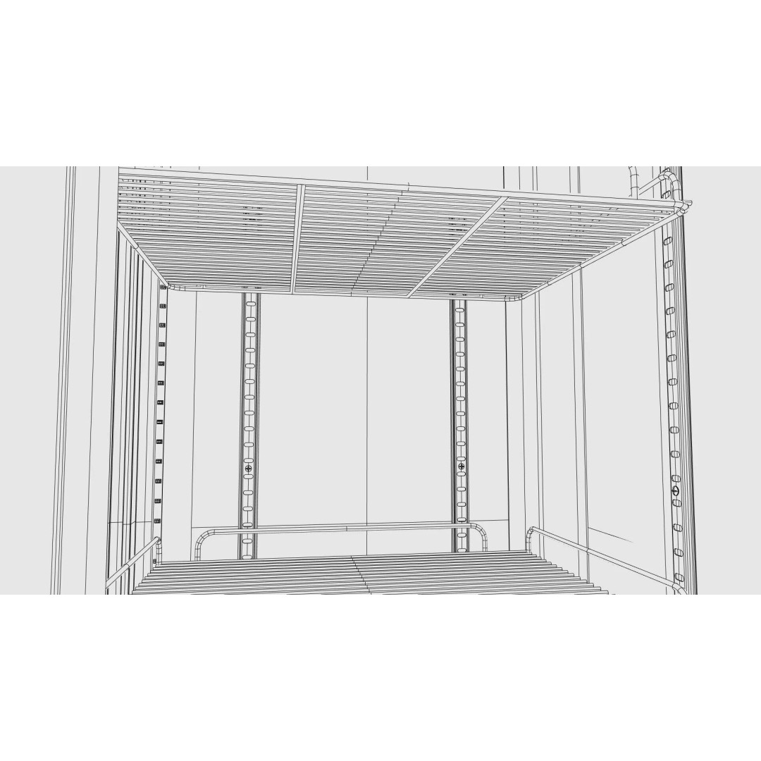 Supermarket Fridge 3D Model – Detailed Refrigerator, FBX, OBJ