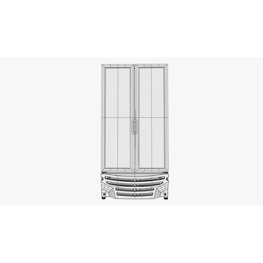 Supermarket Fridge 3D Model – Detailed Refrigerator, FBX, OBJ - View 10