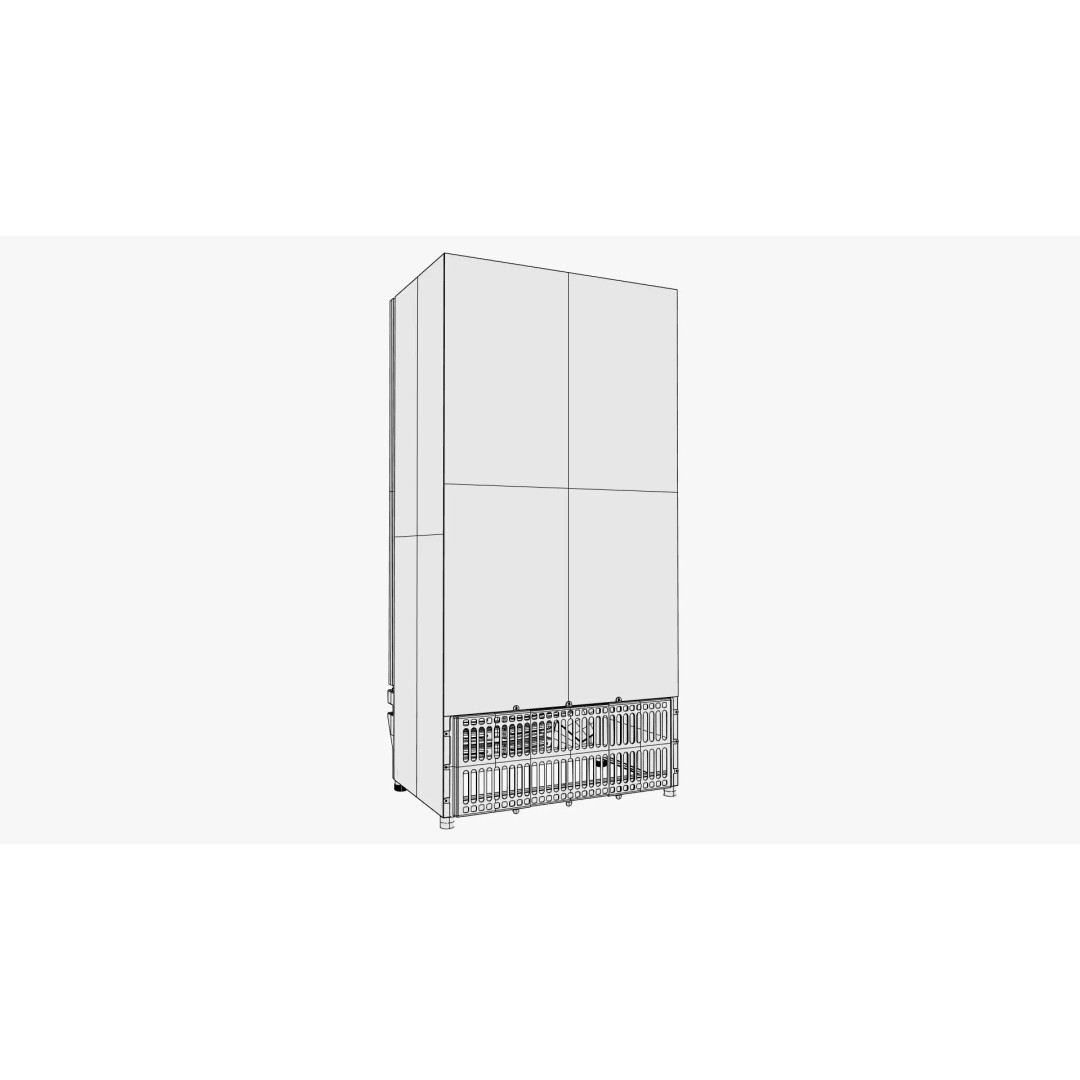Supermarket Fridge 3D Model – Detailed Refrigerator, FBX, OBJ - View 12