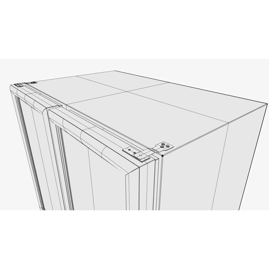 Supermarket Fridge 3D Model – Detailed Refrigerator, FBX, OBJ - View 14