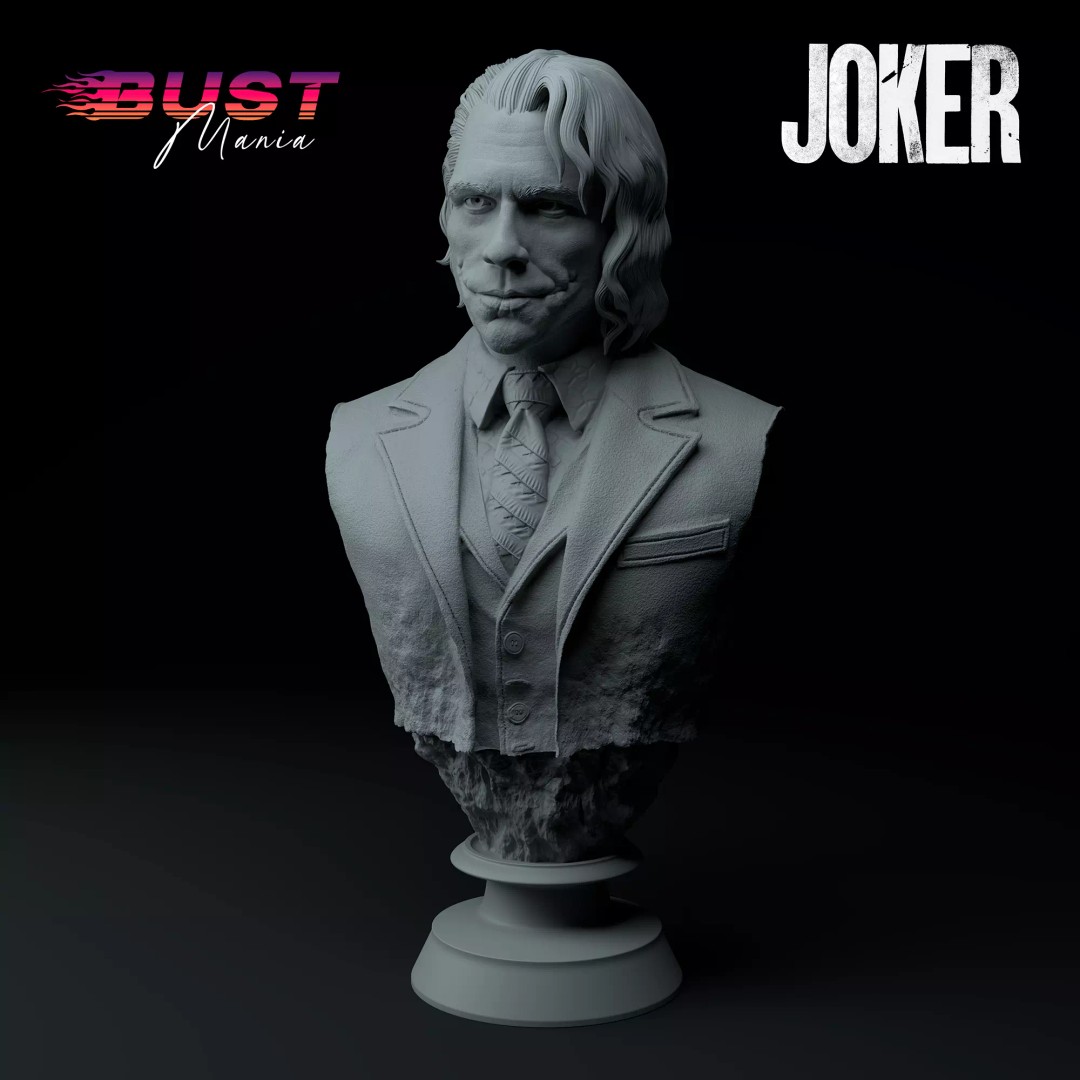 Heath Ledger Joker 3D Model – Premium Bust for Printing - View 2