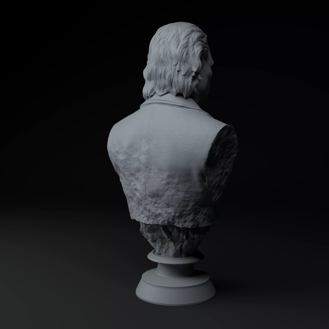 Heath Ledger Joker 3D Model – Premium Bust for Printing - View 7