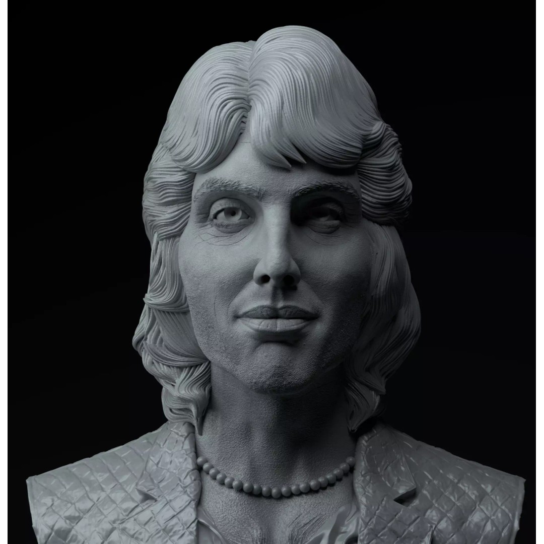 Freddie Mercury 3D Model – Premium Diorama Busts STL for Printing - View 21