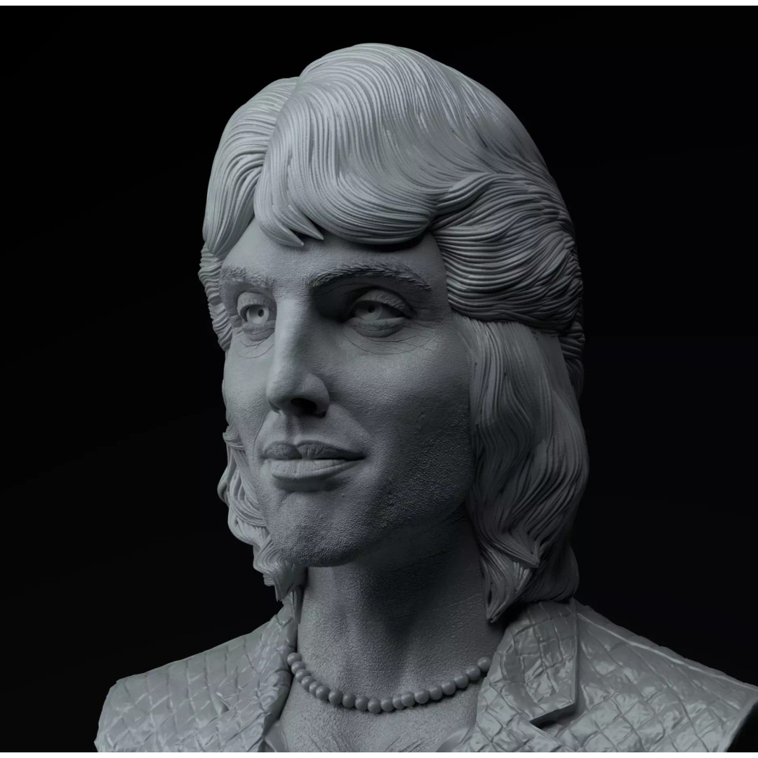 Freddie Mercury 3D Model – Premium Diorama Busts STL for Printing - View 8